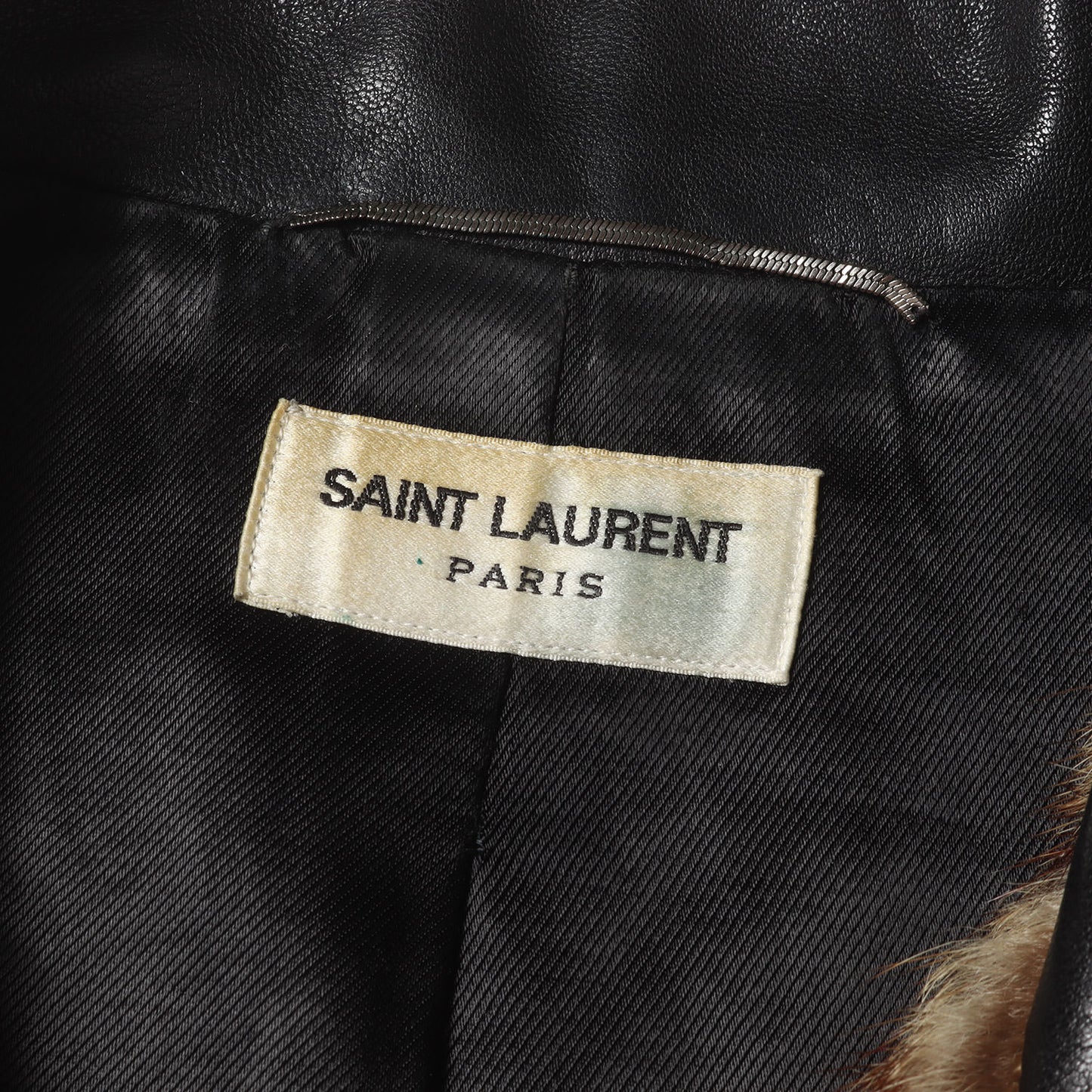 エディ期 マーモットファー ダブルブレスト ライダース ラムレザー ジャケット (361704 Y5GC1)