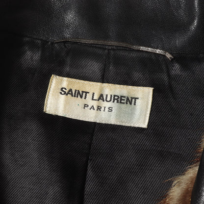 エディ期 マーモットファー ダブルブレスト ライダース ラムレザー ジャケット (361704 Y5GC1)