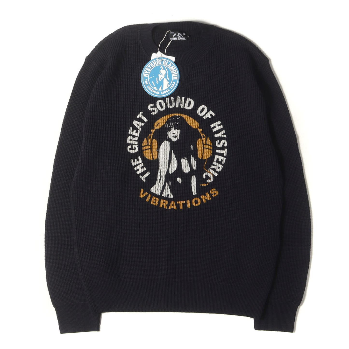 ガール ロゴ ワッフル サーマル ニット (0263CS05)