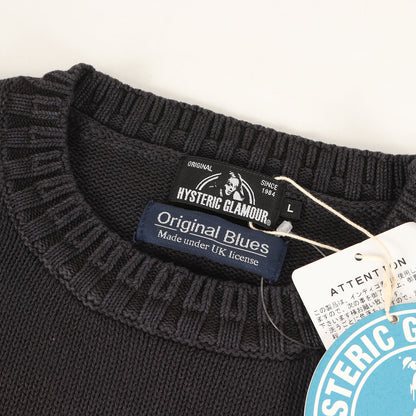 × Original Blues ガール ロゴ コットン ニット セーター (02173NS06)