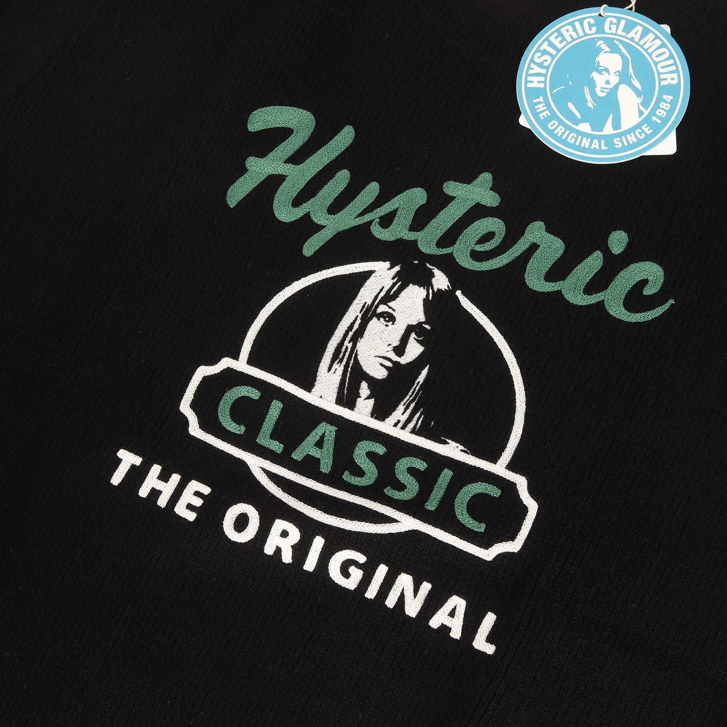 ガール ロゴ 刺繍 ウールポリ ニット セーター (THE CLASSIC刺繍 SW 02173CS09)