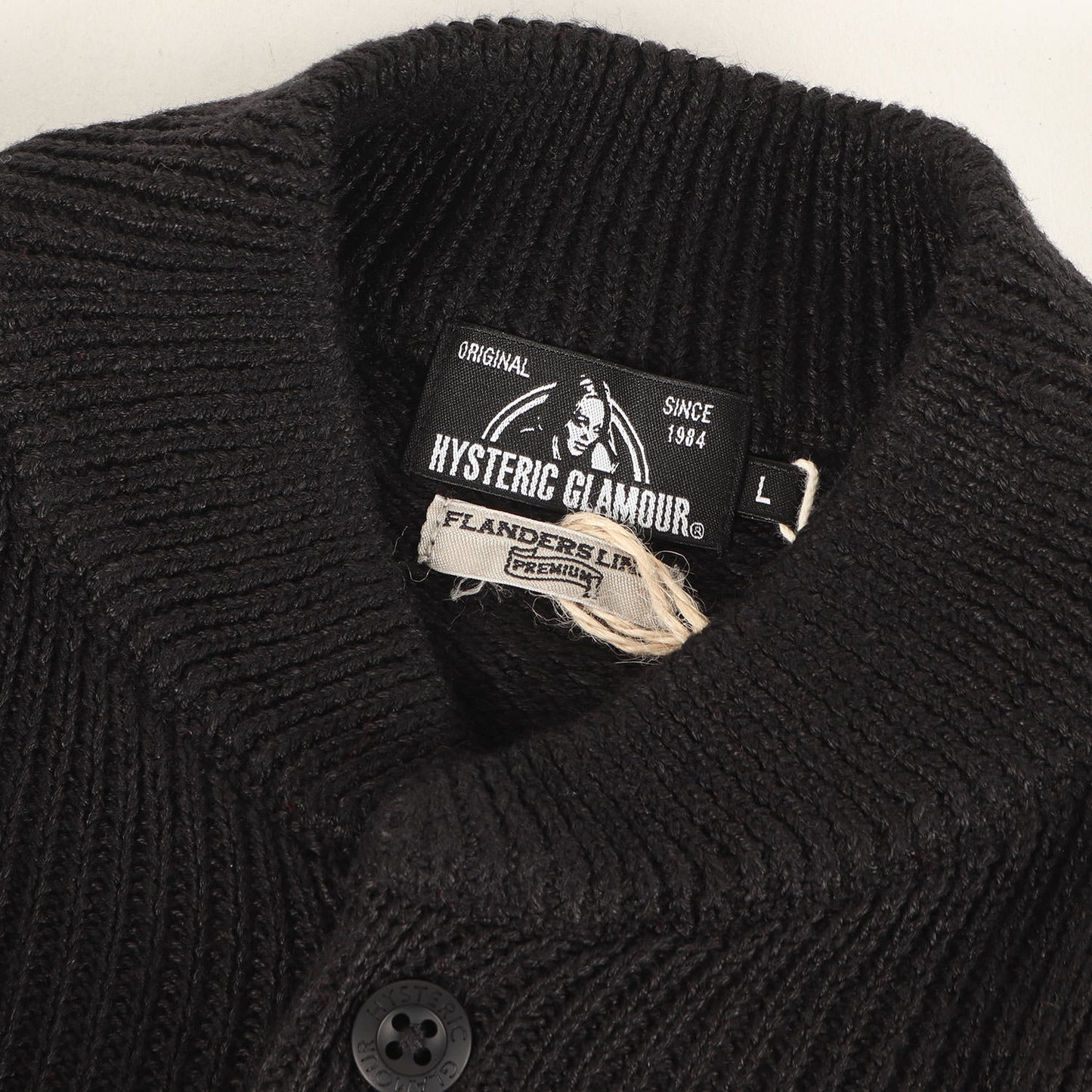 × FLANDERS LINEN CIRCLE GIRL pt ヘンリーネック プルオーバー ニット セーター (02191NS05)