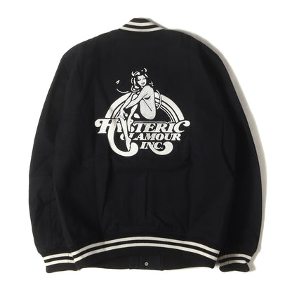 HYSTERIC INC 刺繍 メルトン スタジャン (02183AB11)