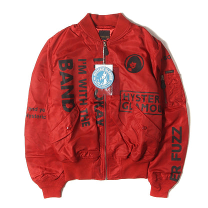 LOGO SCRATCH MA-1 ジャケット (02193AB07)