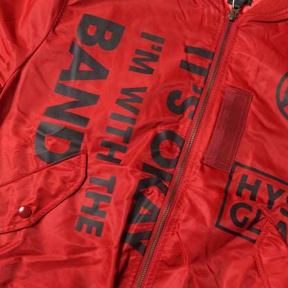 LOGO SCRATCH MA-1 ジャケット (02193AB07)