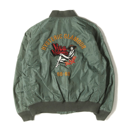 VIVA VIETNAM 刺繍 MA-1 ジャケット (0261AB01)