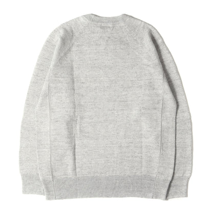 × FLANDERS LINEN ガール ロゴ ストレッチ リネンコットン ニット セーター (0263NS03)