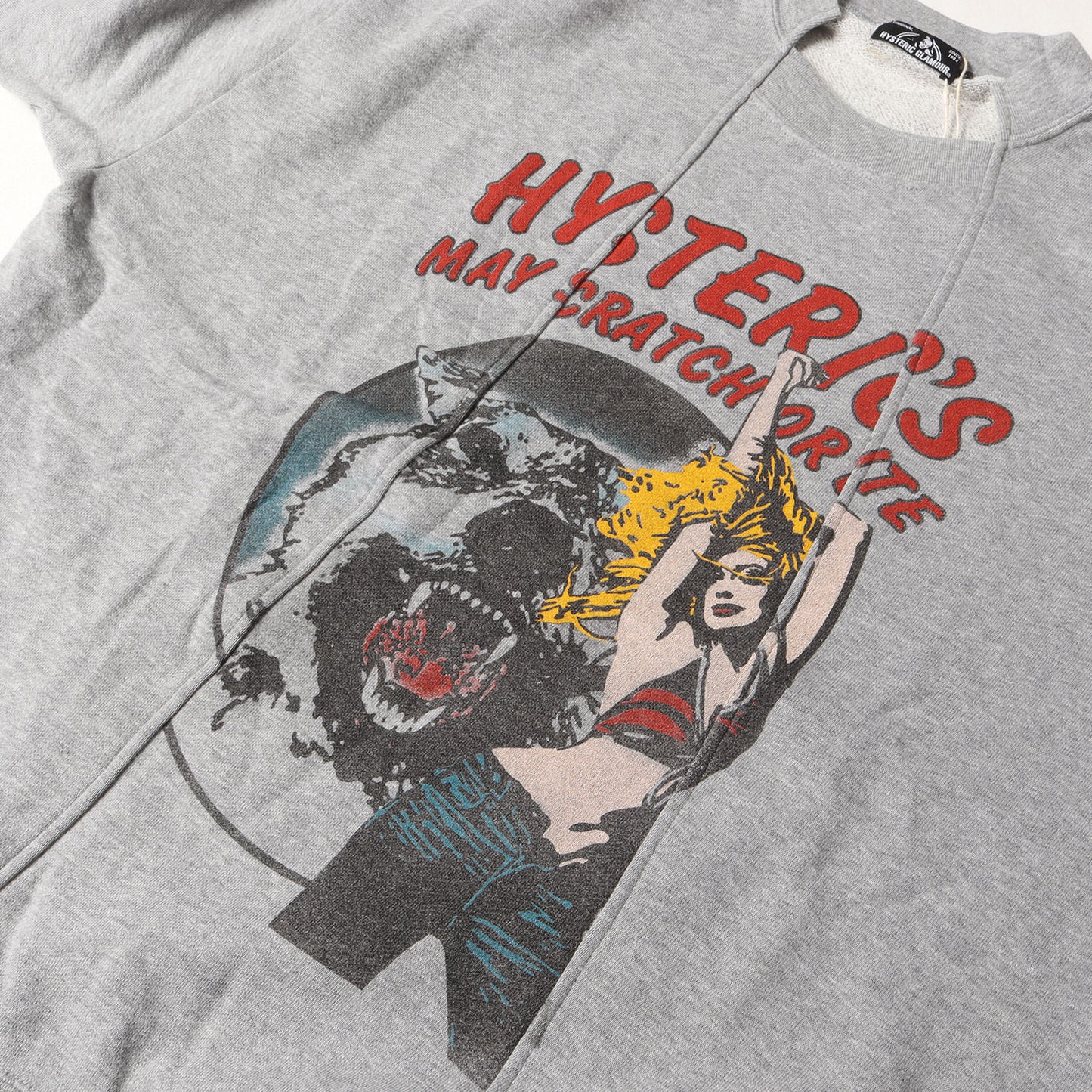 WOLF LAND プリント リメイク スウェット トレーナー (02173CS10)