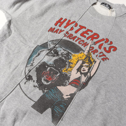 WOLF LAND プリント リメイク スウェット トレーナー (02173CS10)