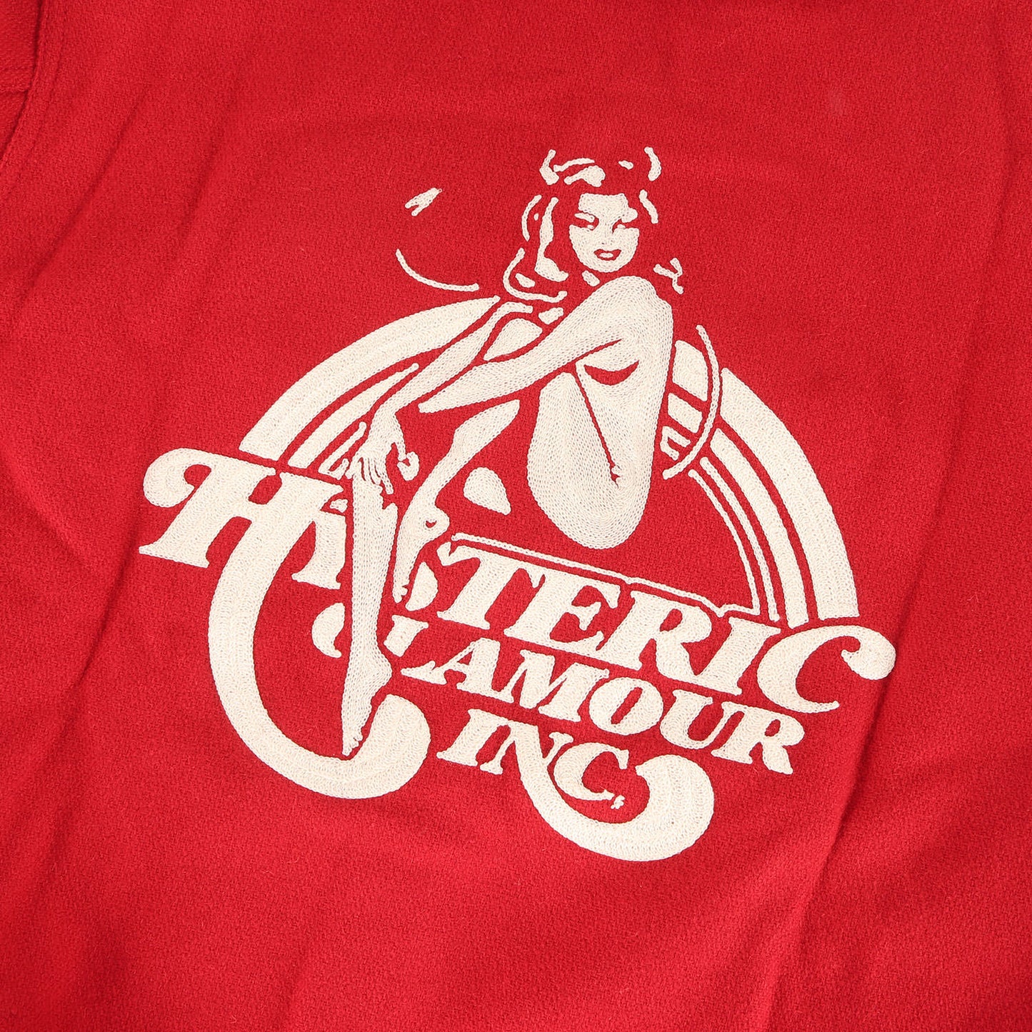 HYSTERIC INC 刺繍 メルトン スタジャン (02183AB11)