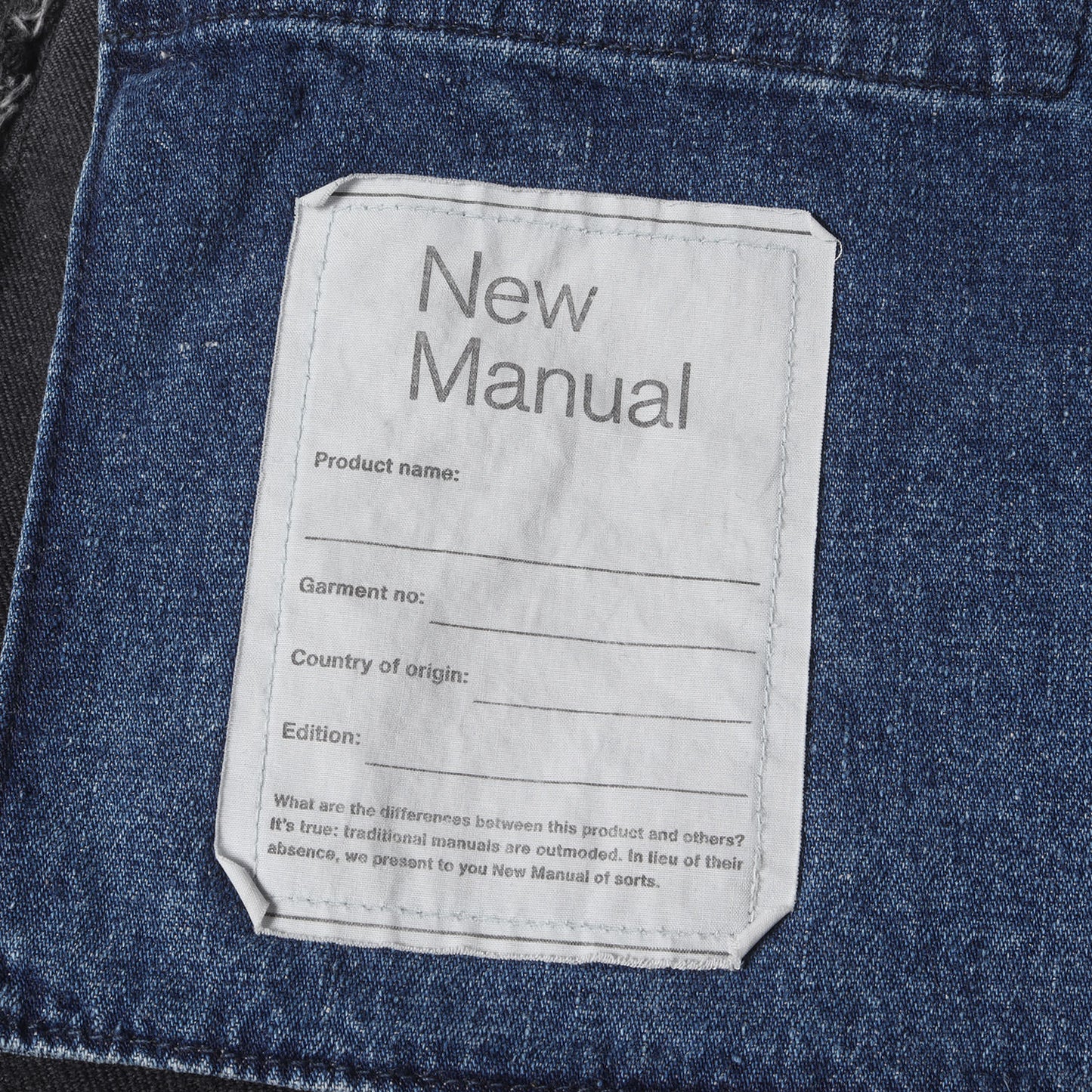 25SS × New Manual ヴィンテージ加工 スリム テーパード デニム パンツ (WP-P912) / ボタンフライ