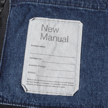25SS × New Manual ヴィンテージ加工 スリム テーパード デニム パンツ (WP-P912) / ボタンフライ