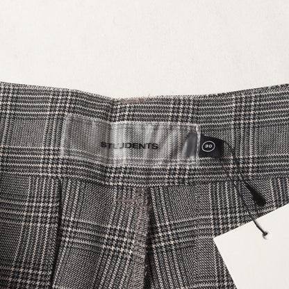 25SS グレンチェック ストレッチポリ パンツ (070-5131001)