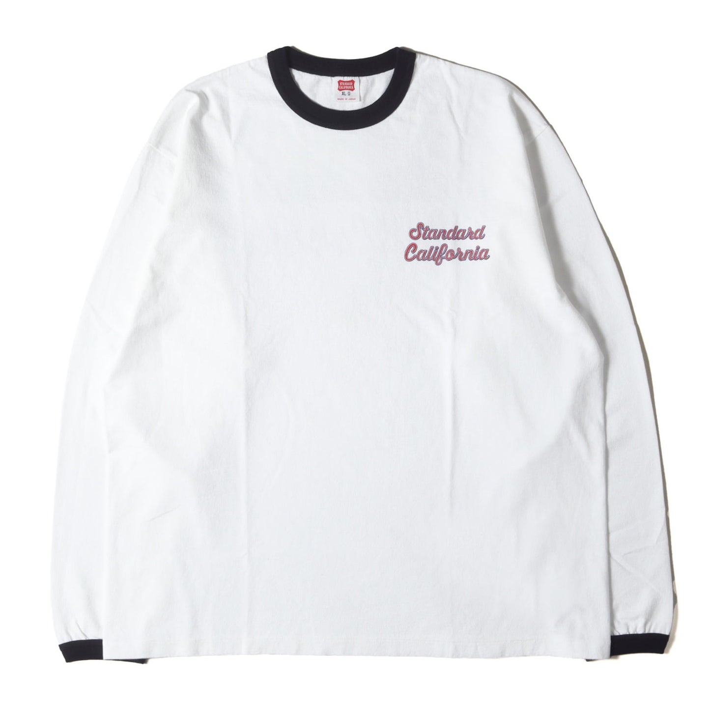 25SS グラフィック ロゴ リンガーネック ロングスリーブ Tシャツ (SD US Cotton Script Logo Ringer Long Sleeve T)