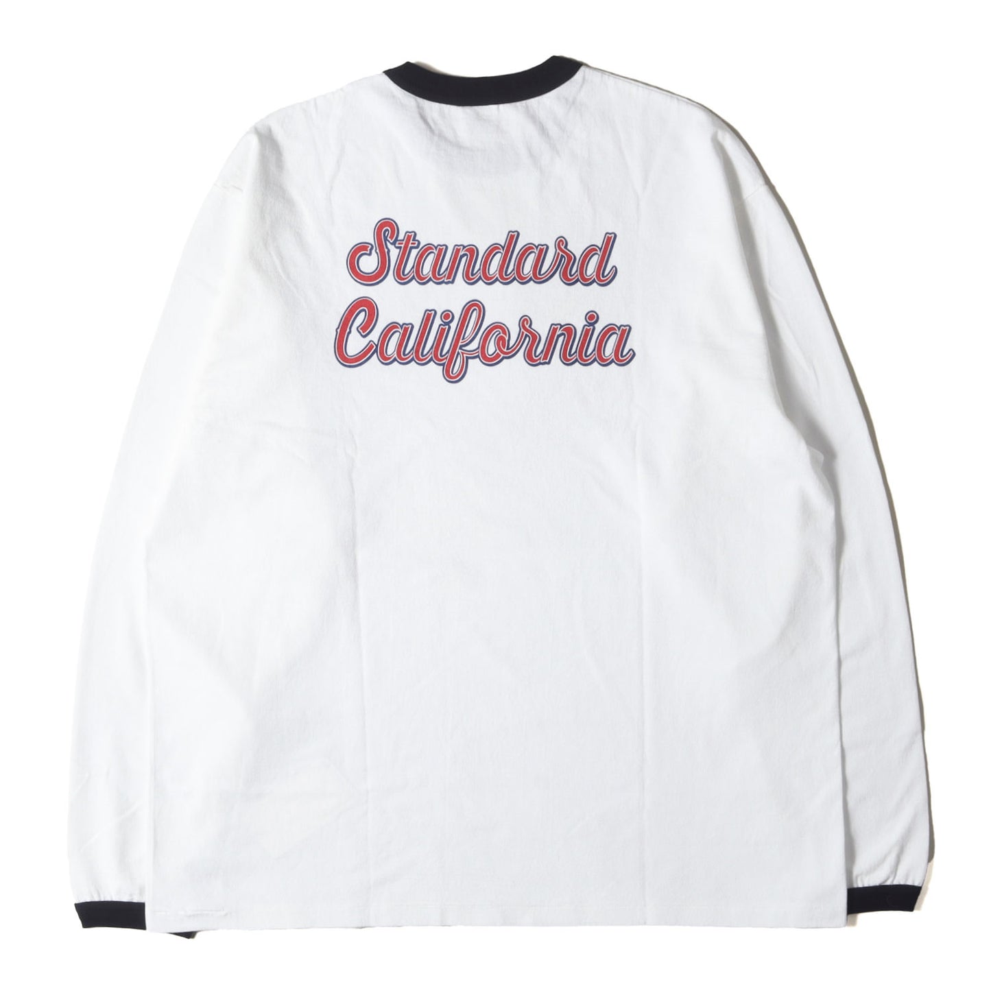 25SS グラフィック ロゴ リンガーネック ロングスリーブ Tシャツ (SD US Cotton Script Logo Ringer Long Sleeve T)
