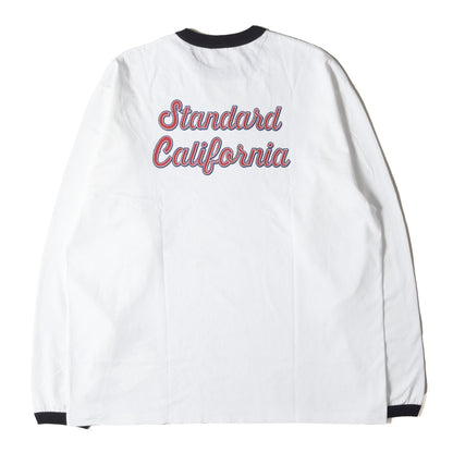25SS グラフィック ロゴ リンガーネック ロングスリーブ Tシャツ (SD US Cotton Script Logo Ringer Long Sleeve T)