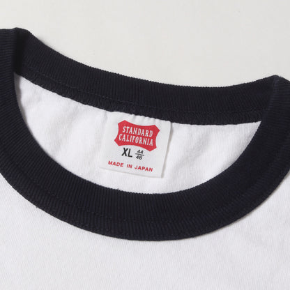 25SS グラフィック ロゴ リンガーネック ロングスリーブ Tシャツ (SD US Cotton Script Logo Ringer Long Sleeve T)