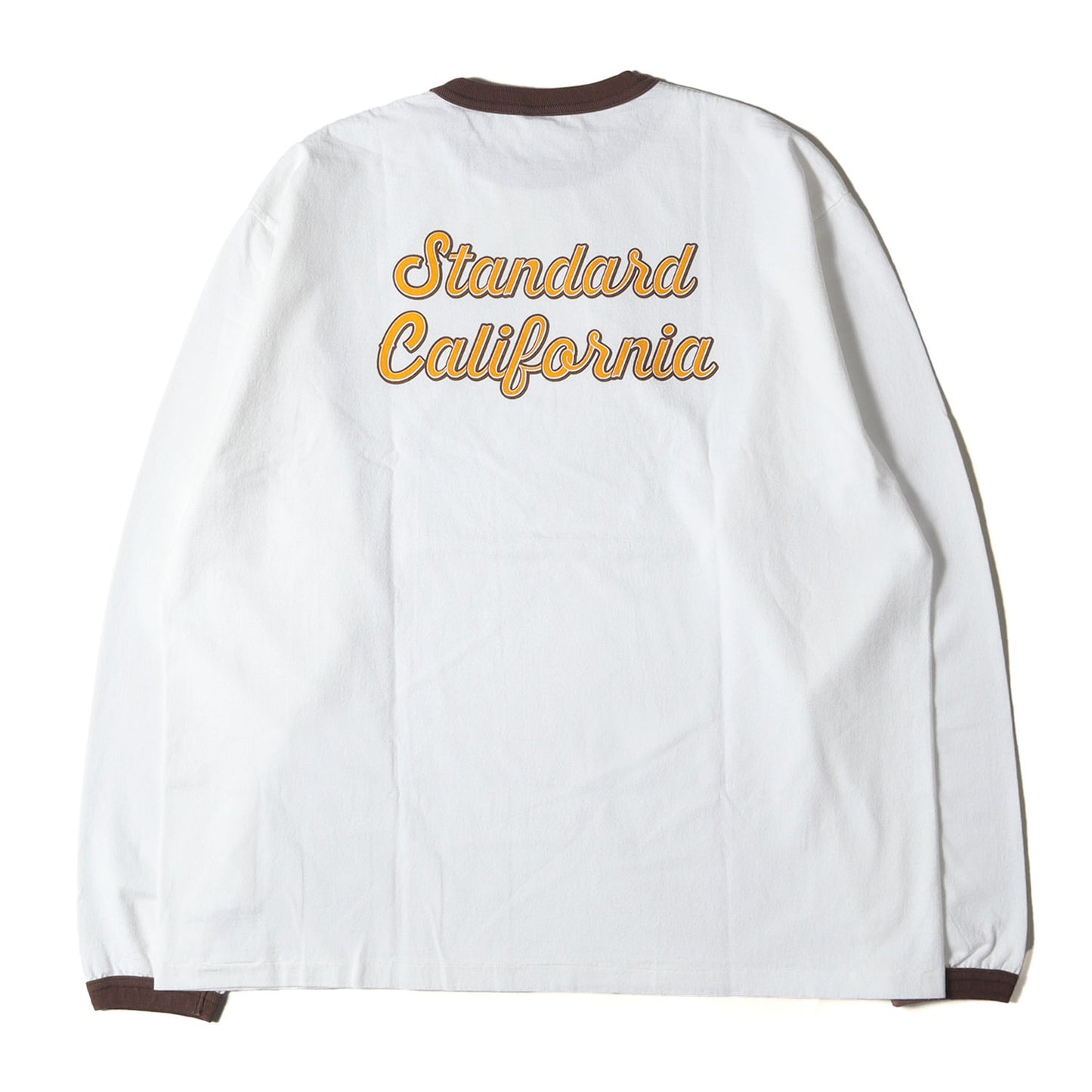 25SS グラフィック ロゴ リンガーネック ロングスリーブ Tシャツ (SD US Cotton Script Logo Ringer Long Sleeve T)