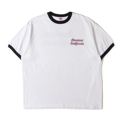 25SS スクリプト ロゴ リンガーネック トリム Tシャツ (SD US Cotton Script Logo Ringer T) / 著名人着用