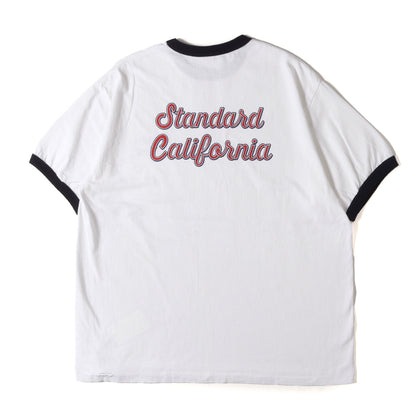 25SS スクリプト ロゴ リンガーネック トリム Tシャツ (SD US Cotton Script Logo Ringer T) / 著名人着用