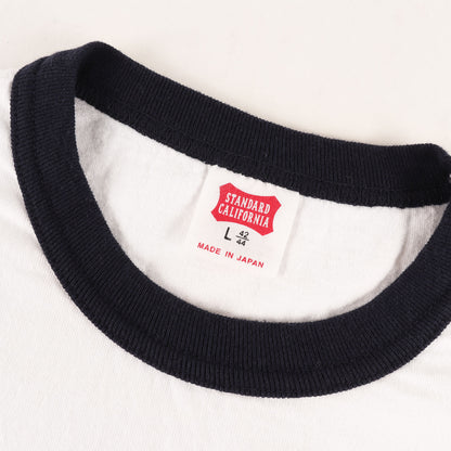 25SS スクリプト ロゴ リンガーネック トリム Tシャツ (SD US Cotton Script Logo Ringer T) / 著名人着用