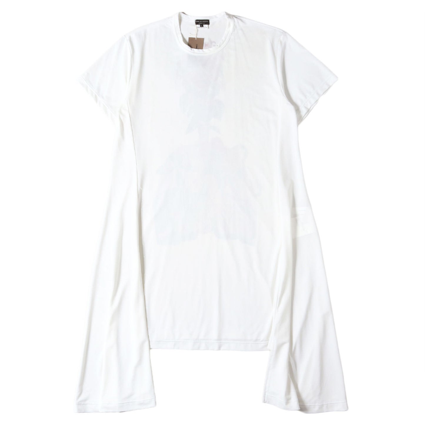 22SS BETELGEUSE グラフィック 変型 ストレッチ メッシュ ロング Tシャツ