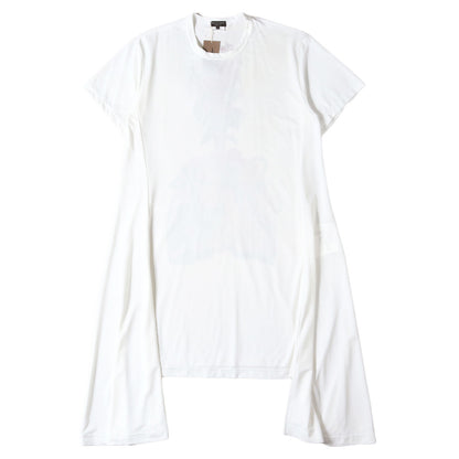 22SS BETELGEUSE グラフィック 変型 ストレッチ メッシュ ロング Tシャツ