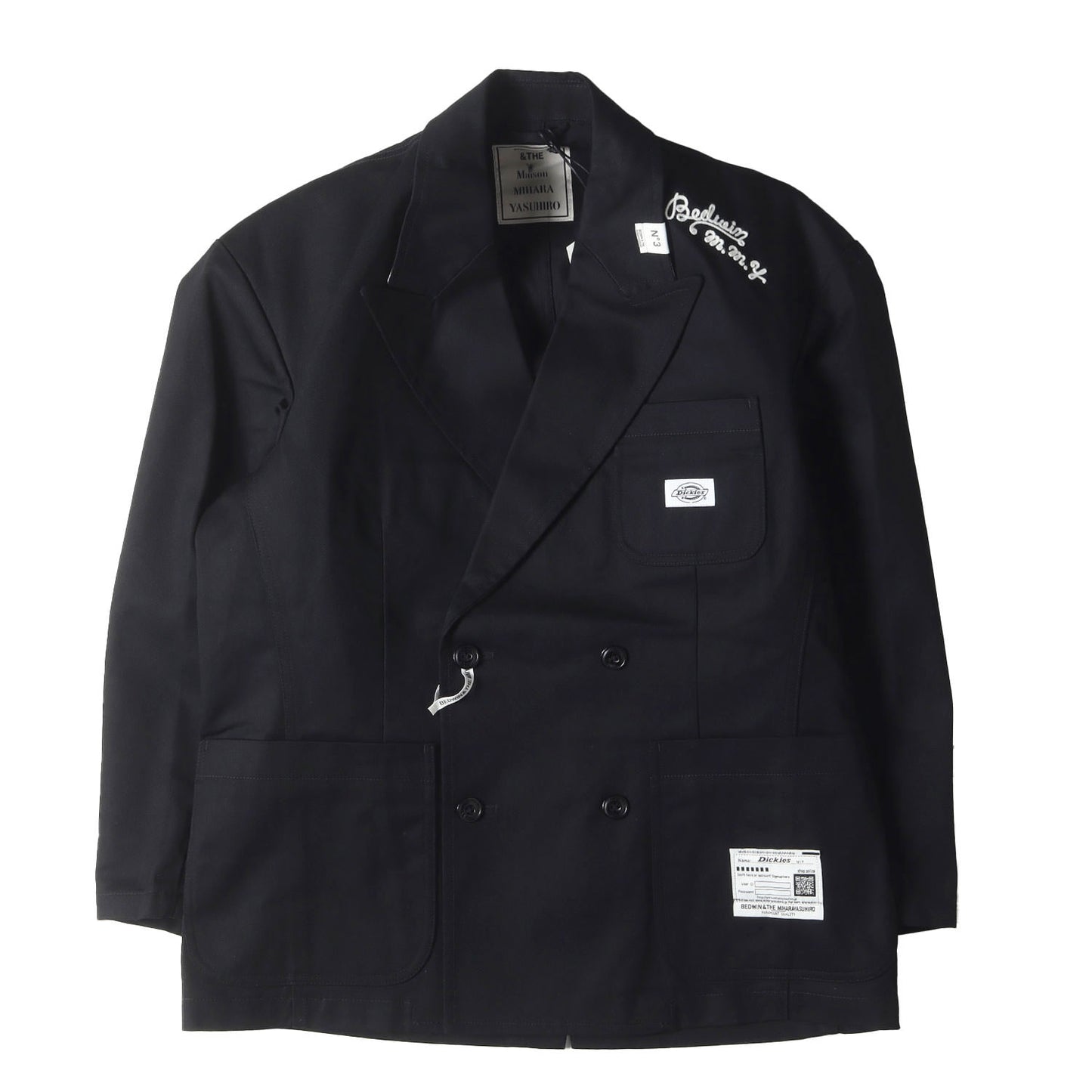 25AW × Dickies × BEDWIN ダブルブレスト T/Cツイル テーラード ジャケット (Double-Breasted Jacket C15JK014)