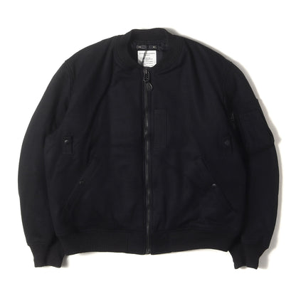 25AW メルトン ボンバージャケット (WOOL MELTON BOMBER JKT 2511-9001)