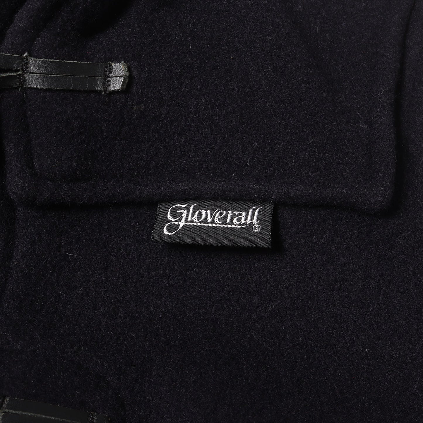 00s × Gloverall レザースリーブ 切替 メルトン ダッフルコート (WB-C004)