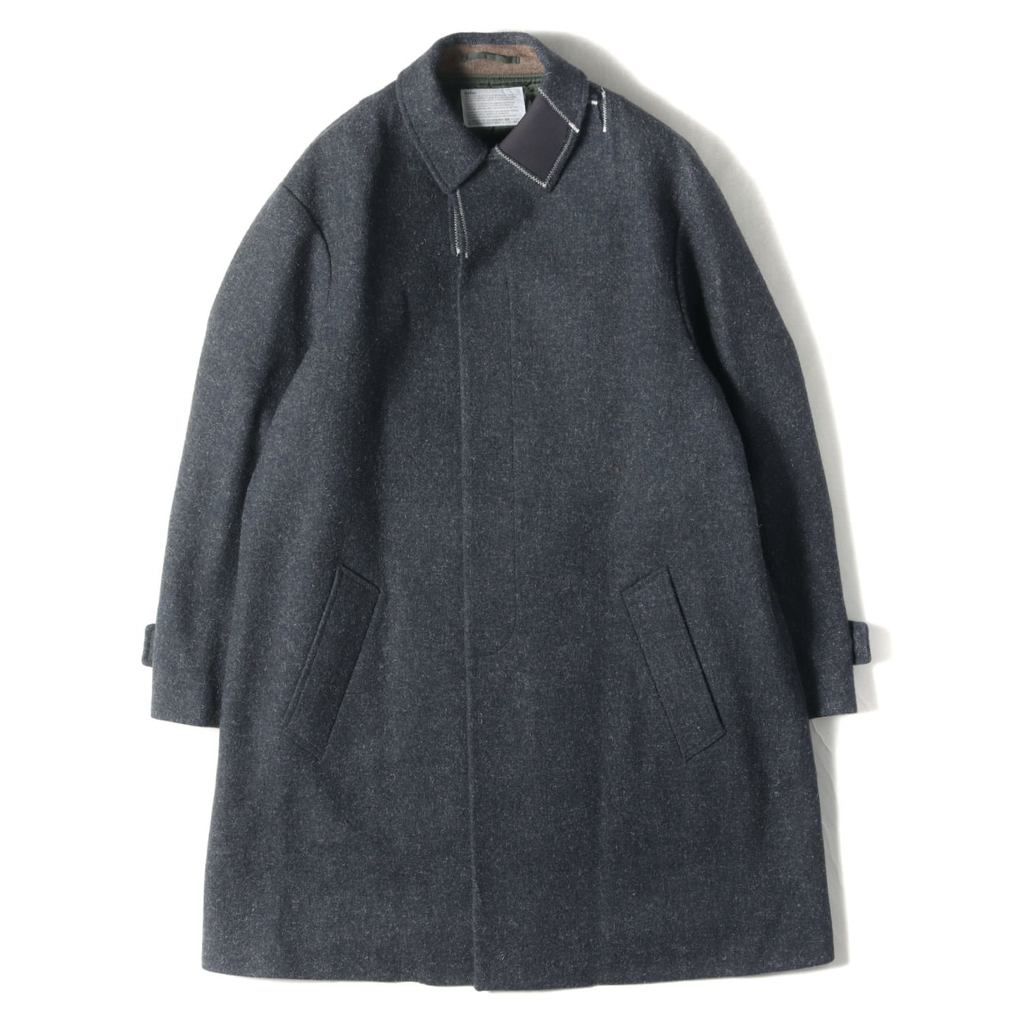 メランジ メルトン ステンカラー コート (SOUTIEN COLLAR COAT 21WCM-C06107)