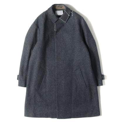 メランジ メルトン ステンカラー コート (SOUTIEN COLLAR COAT 21WCM-C06107)