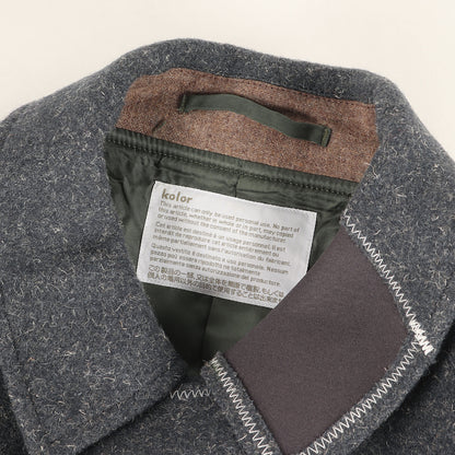 メランジ メルトン ステンカラー コート (SOUTIEN COLLAR COAT 21WCM-C06107)