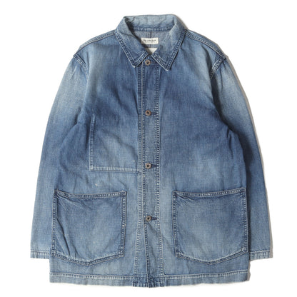 ヴィンテージ加工 デニム カバーオール ジャケット (2820400092) / MADE IN JAPAN