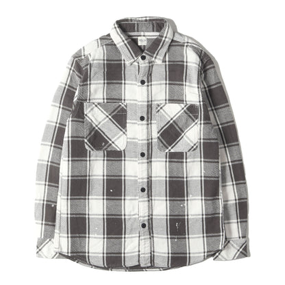 ペイント加工 チェック ヘビーフランネル シャツ (3120700056) / MADE IN JAPAN