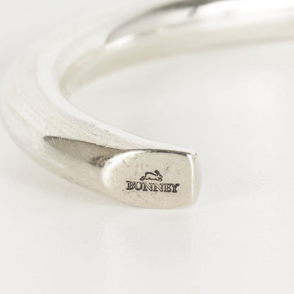 フラット シルバー バングル (Single Facet Toque L B0400124) / Ag925