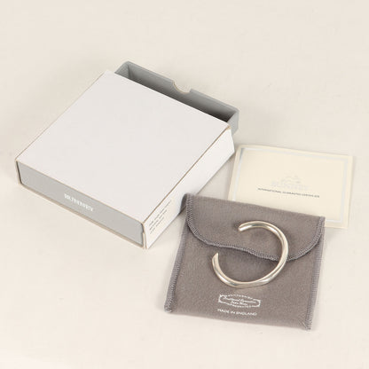 フラット シルバー バングル (Single Facet Toque L B0400124) / Ag925