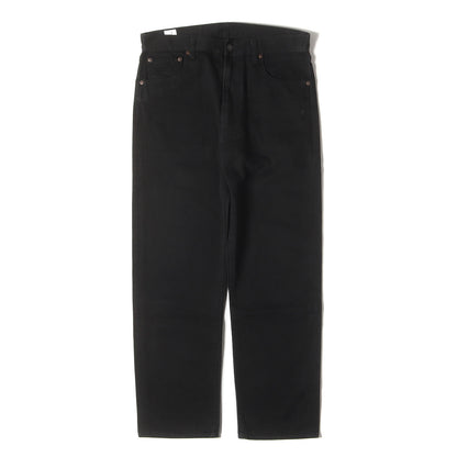 23AW テーパード ブラックピケ パンツ (11618 Z PIQUE 530-582-12 W23)