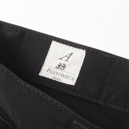 23AW テーパード ブラックピケ パンツ (11618 Z PIQUE 530-582-12 W23)