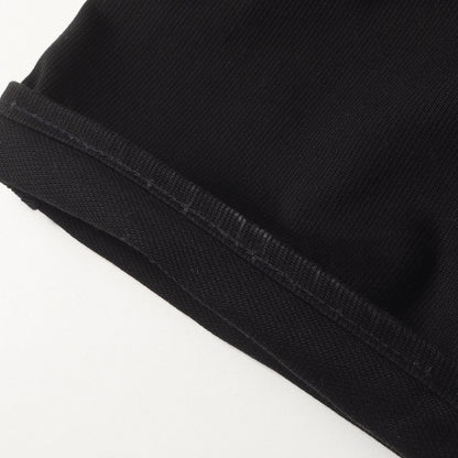23AW テーパード ブラックピケ パンツ (11618 Z PIQUE 530-582-12 W23)