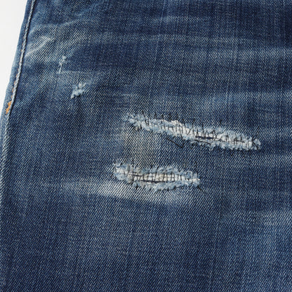 23SS ヴィンテージ リペア加工 ストレッチ デニム スキニー パンツ (COOL GUY JEAN S71LB1206 S30342)