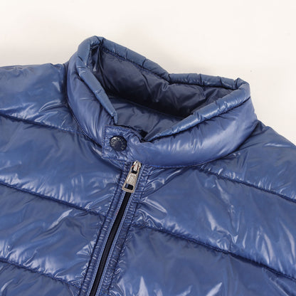 ハイネック スタンドカラー シャイニーナイロン ライト ダウンジャケット (ACORUS GIUBBOTTO 210914037205 53029)