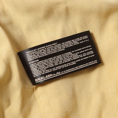 製品染め カーフレザー シングル ライダース ジャケット (FORE GROW 1645-04) / ISAMU KATAYAMA