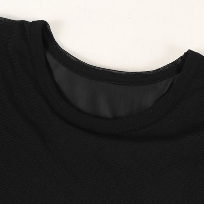 20SS チュールレイヤード ドロップ Tシャツ (Tulle&Jersey Layered Drop T Shirts)