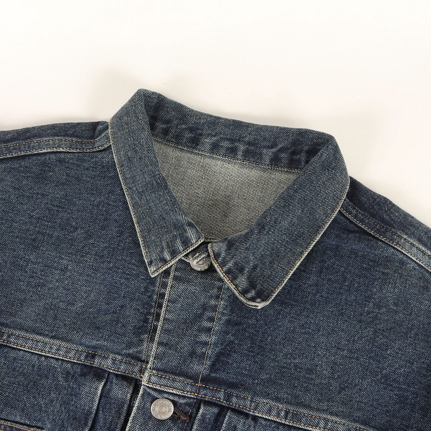 23SS ヴィンテージ加工 セカンド デニム トラッカー ジャケット (PATRICIA BIG TRUCKER JACKET AGED INDIGO 2nd TYPE H2301-JJ004A)