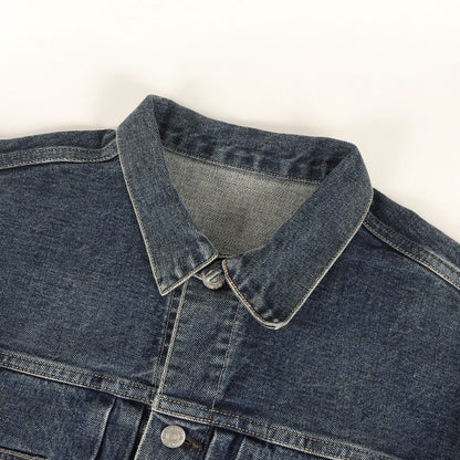 23SS ヴィンテージ加工 セカンド デニム トラッカー ジャケット (PATRICIA BIG TRUCKER JACKET AGED INDIGO 2nd TYPE H2301-JJ004A)