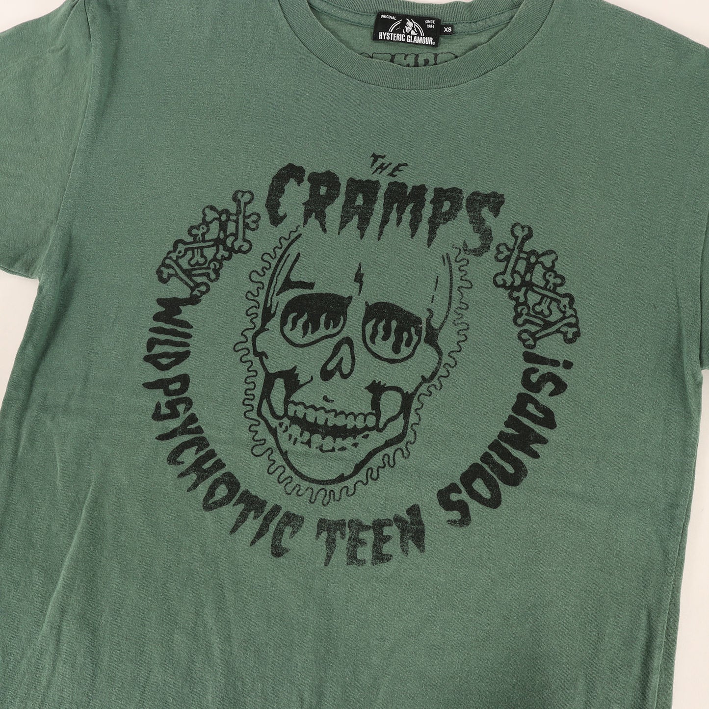THE CRAMPS/WILD PSYCHOTIC プリント Tシャツ
