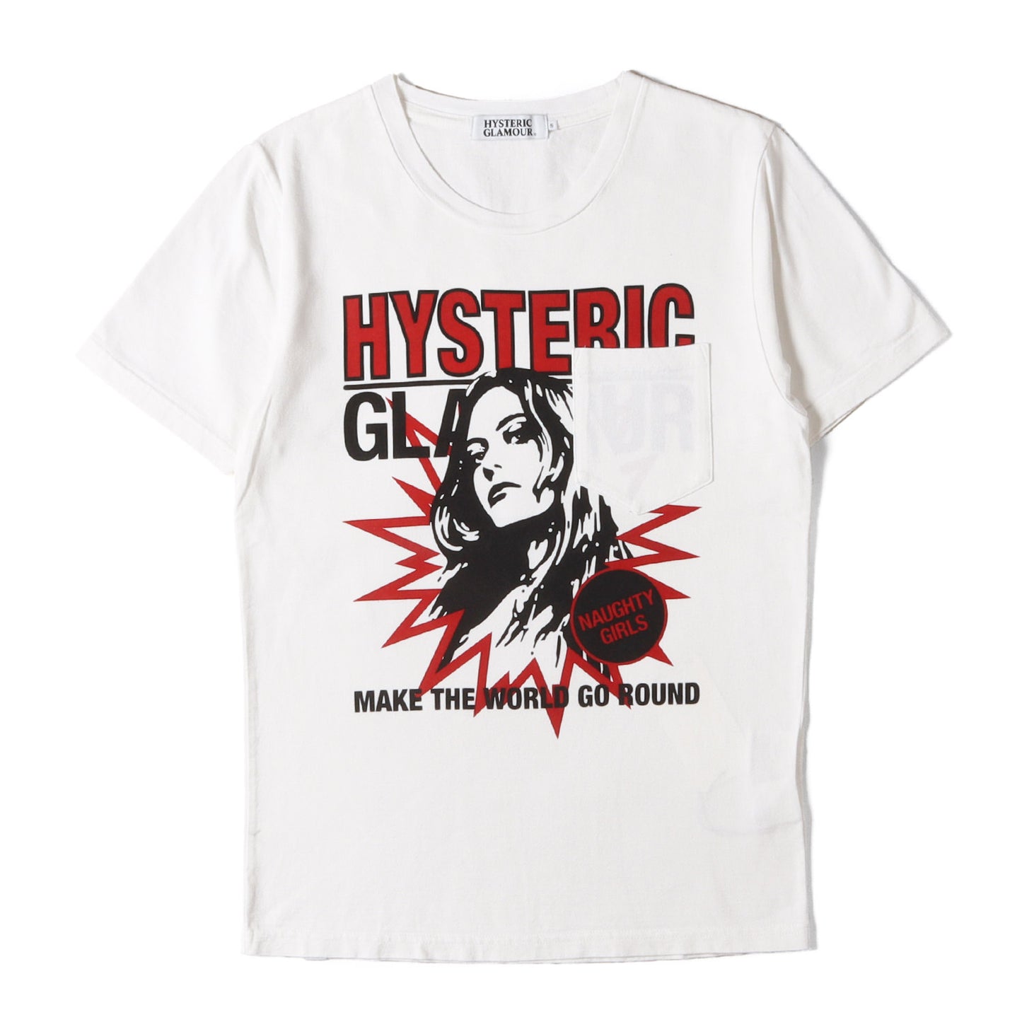 NAUGHTY GIRLS ポケット Tシャツ