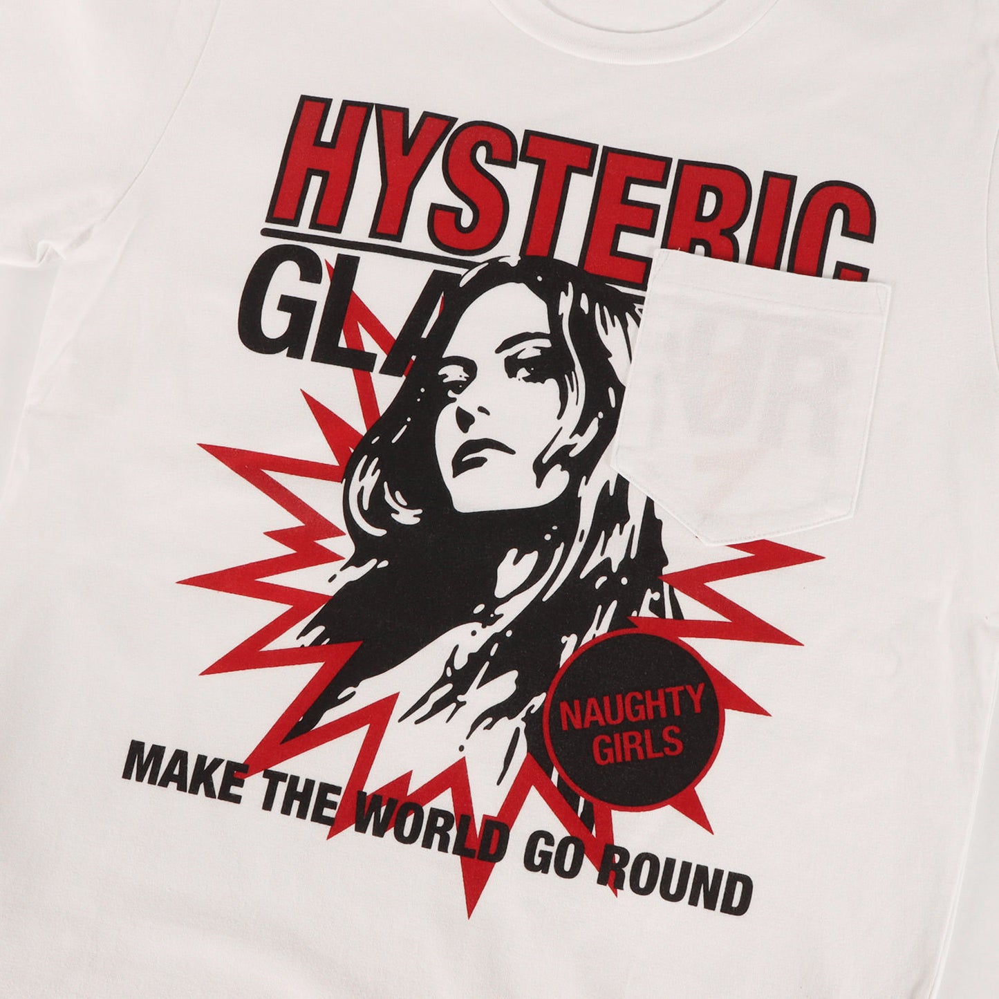 NAUGHTY GIRLS ポケット Tシャツ