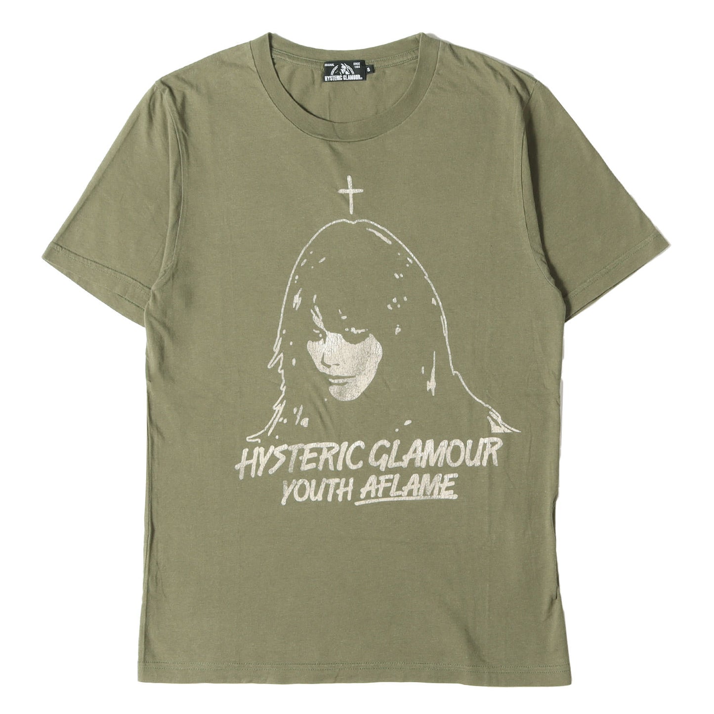ガール ロゴ プリント Tシャツ